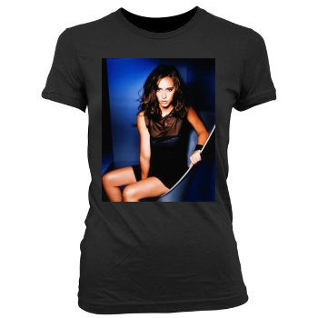 Jennifer Love Hewitt Women's Junior Cut Crewneck T-Shirt