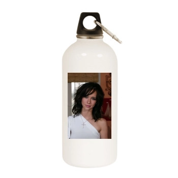 Jennifer Love Hewitt White Water Bottle With Carabiner