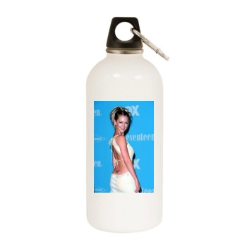 Jennifer Love Hewitt White Water Bottle With Carabiner