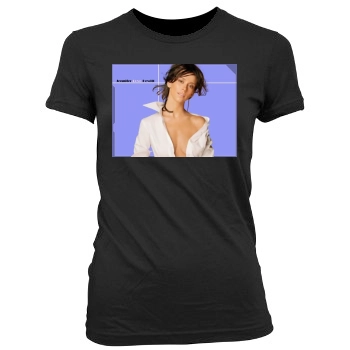 Jennifer Love Hewitt Women's Junior Cut Crewneck T-Shirt