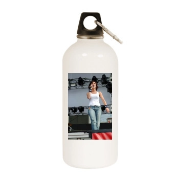 Jennifer Love Hewitt White Water Bottle With Carabiner