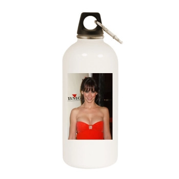 Jennifer Love Hewitt White Water Bottle With Carabiner