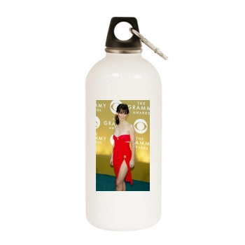 Jennifer Love Hewitt White Water Bottle With Carabiner