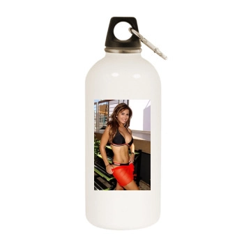 Jennifer Walcott White Water Bottle With Carabiner