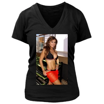 Jennifer Walcott Women's Deep V-Neck TShirt