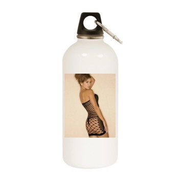 Jennifer Walcott White Water Bottle With Carabiner