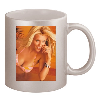 Jenny McCarthy 11oz Metallic Silver Mug