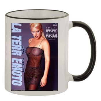 Jenny McCarthy 11oz Colored Rim & Handle Mug