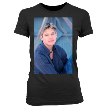 Jensen Ackles Women's Junior Cut Crewneck T-Shirt