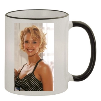 Jessica Alba 11oz Colored Rim & Handle Mug