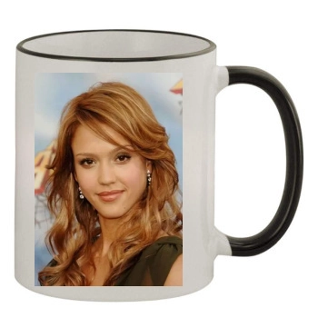 Jessica Alba 11oz Colored Rim & Handle Mug