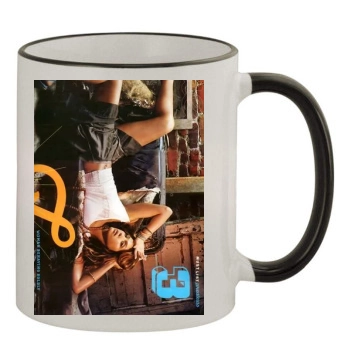 Jessica Alba 11oz Colored Rim & Handle Mug