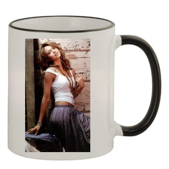 Jessica Alba 11oz Colored Rim & Handle Mug