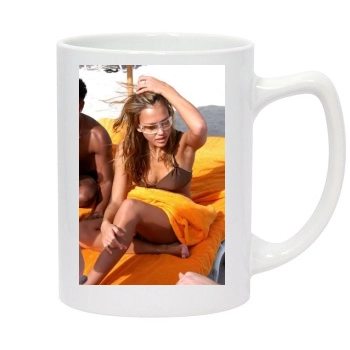 Jessica Alba 14oz White Statesman Mug