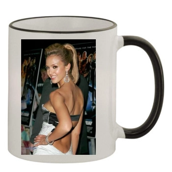 Jessica Alba 11oz Colored Rim & Handle Mug