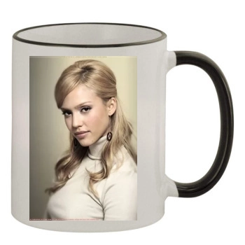 Jessica Alba 11oz Colored Rim & Handle Mug