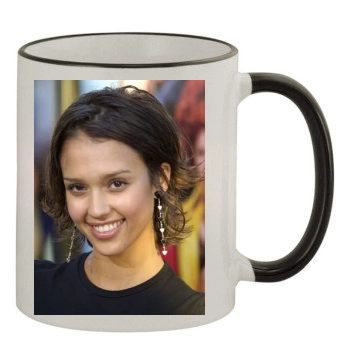 Jessica Alba 11oz Colored Rim & Handle Mug