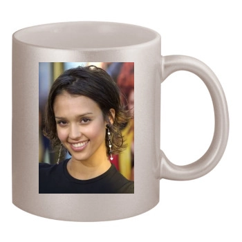 Jessica Alba 11oz Metallic Silver Mug