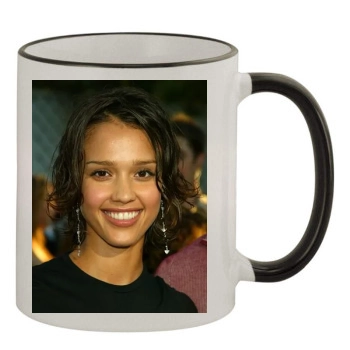 Jessica Alba 11oz Colored Rim & Handle Mug