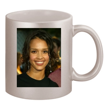 Jessica Alba 11oz Metallic Silver Mug