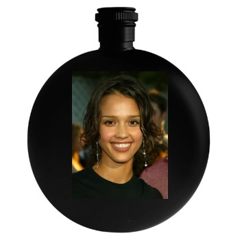 Jessica Alba Round Flask