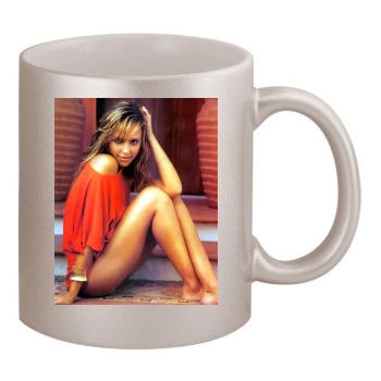 Jessica Alba 11oz Metallic Silver Mug