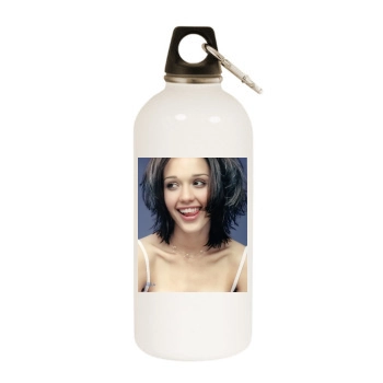 Jessica Alba White Water Bottle With Carabiner