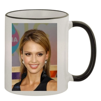 Jessica Alba 11oz Colored Rim & Handle Mug