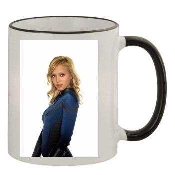 Jessica Alba 11oz Colored Rim & Handle Mug