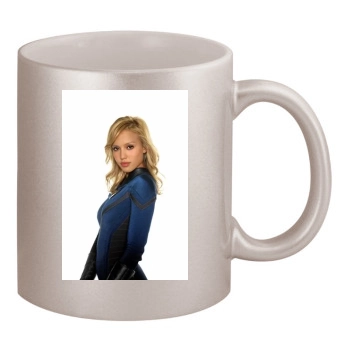 Jessica Alba 11oz Metallic Silver Mug