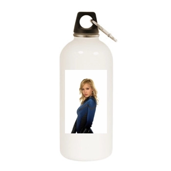 Jessica Alba White Water Bottle With Carabiner