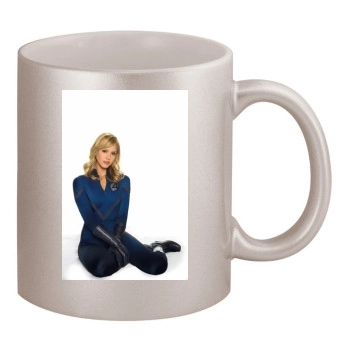 Jessica Alba 11oz Metallic Silver Mug