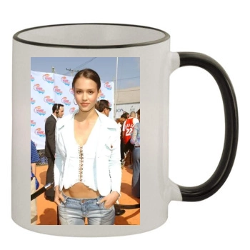 Jessica Alba 11oz Colored Rim & Handle Mug