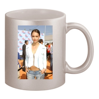 Jessica Alba 11oz Metallic Silver Mug