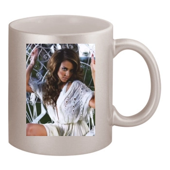 Jessica Alba 11oz Metallic Silver Mug