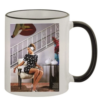 Jessica Alba 11oz Colored Rim & Handle Mug