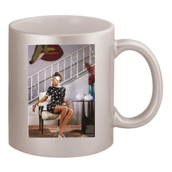 Jessica Alba 11oz Metallic Silver Mug