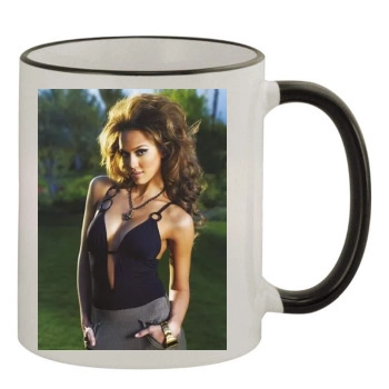 Jessica Alba 11oz Colored Rim & Handle Mug