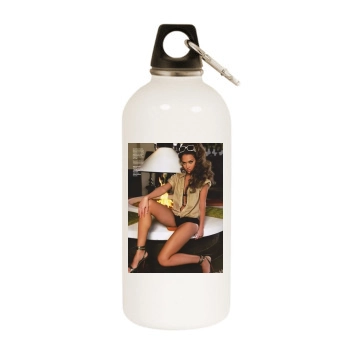 Jessica Alba White Water Bottle With Carabiner