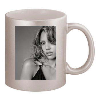 Jessica Alba 11oz Metallic Silver Mug