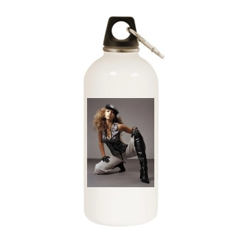 Jessica Alba White Water Bottle With Carabiner