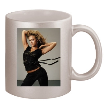 Jessica Alba 11oz Metallic Silver Mug