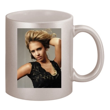 Jessica Alba 11oz Metallic Silver Mug