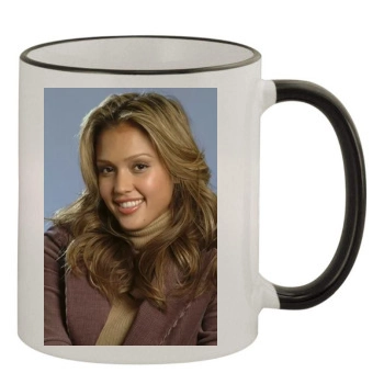 Jessica Alba 11oz Colored Rim & Handle Mug