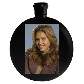 Jessica Alba Round Flask