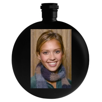 Jessica Alba Round Flask