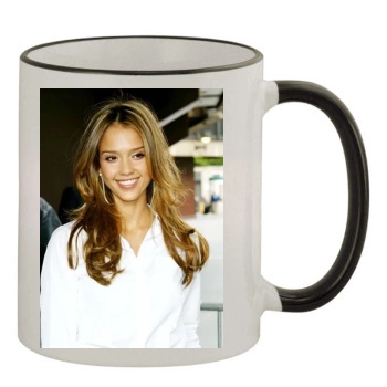 Jessica Alba 11oz Colored Rim & Handle Mug