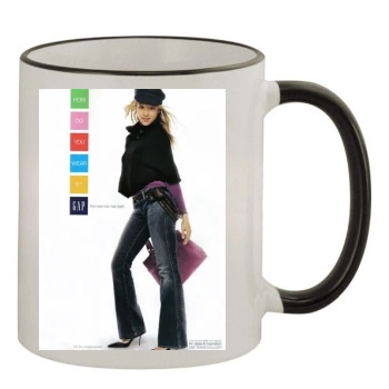 Jessica Alba 11oz Colored Rim & Handle Mug