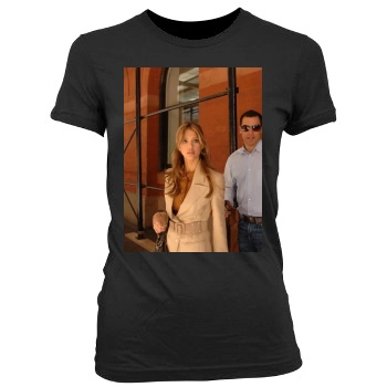 Jessica Alba Women's Junior Cut Crewneck T-Shirt