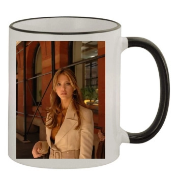 Jessica Alba 11oz Colored Rim & Handle Mug